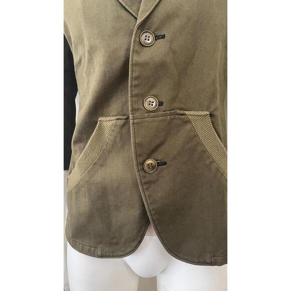 Y'S YOHJI YAMAMOTO GREEN ARMY JACKET - Picture 6 of 14